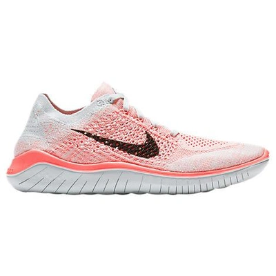 Shop Nike Women's Free Rn Flyknit 2018 Running Shoes, Pink - Size 7.0