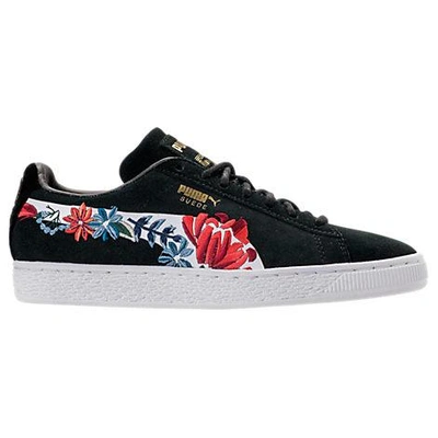Women's puma suede best sale classic embroidered casual shoes