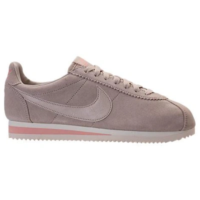 Nike Women's Classic Cortez Suede Casual Shoes, Brown In Stone | ModeSens