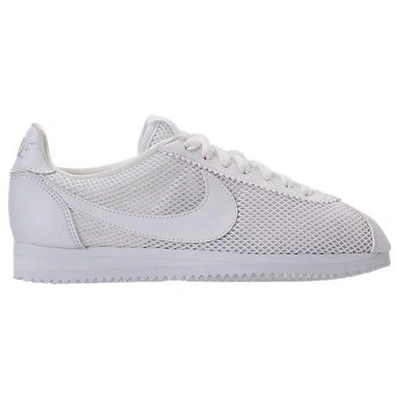 Shop Nike Women's Classic Cortez Premium Casual Shoes, White