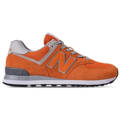 Shop New Balance Men's 574 Casual Shoes, Orange