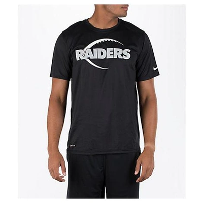 Shop Nike Men's Oakland Raiders Nfl Legend Icon T-shirt, Black
