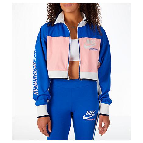 nike cropped track jacket