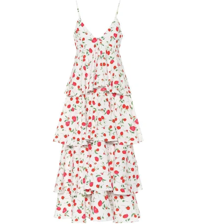 Shop Dodo Bar Or Sleeveless Floral-printed Dress In Multicoloured