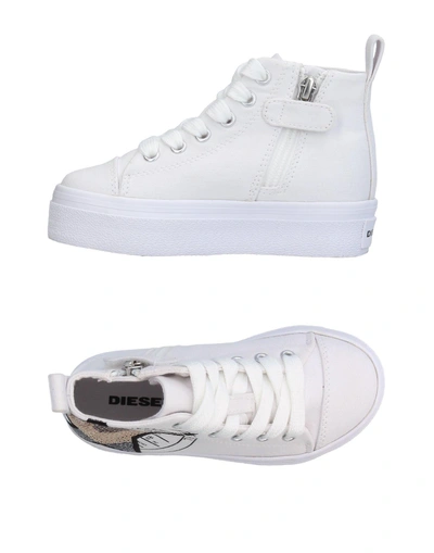 Shop Diesel Trainers In White