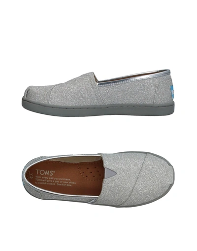 Shop Toms Sneakers In Silver