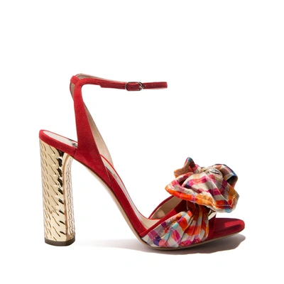 Shop Casadei Daytime In Flame Red