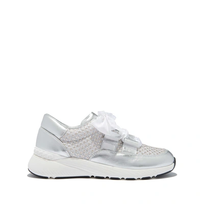Shop Casadei Runners In Silver