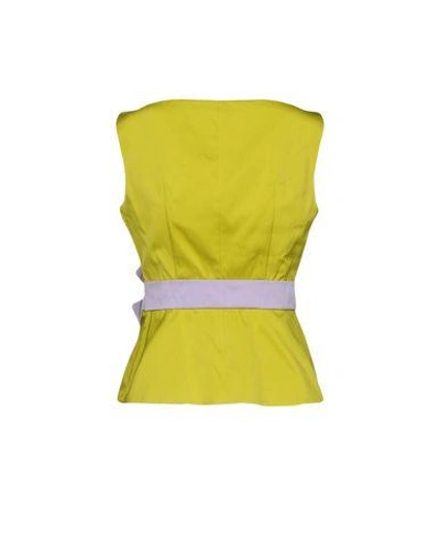Shop Boutique Moschino Top In Acid Green