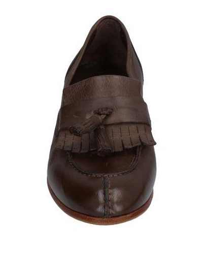 Shop Hundred 100 Loafers In Dark Brown