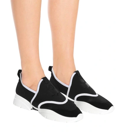 Shop Isabel Marant Kaisee Neoprene Sneakers In Black