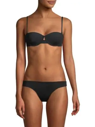Shop Solé East Full Coverage Two-piece Bikini Set In Black