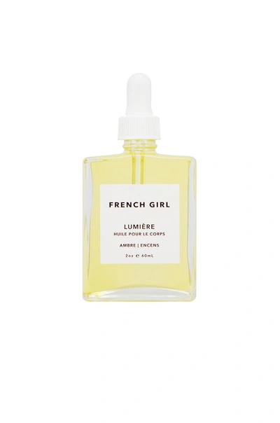 Shop French Girl Lumiere Ambre Body Glow Oil In Ambre & Encens