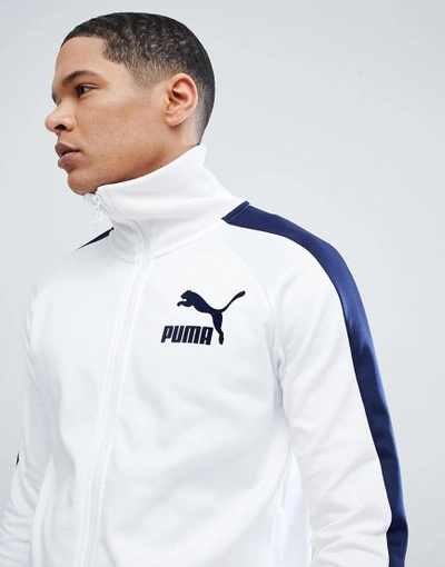 Puma T7 Vintage Track Jacket In White 57498506 - White | ModeSens