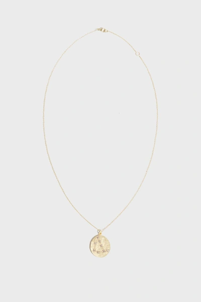 Brooke Gregson Capricorn Diamond Necklace In Y Gold