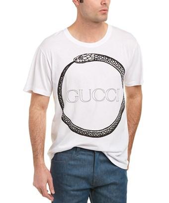 Gucci Ouroboros T-shirt In White | ModeSens