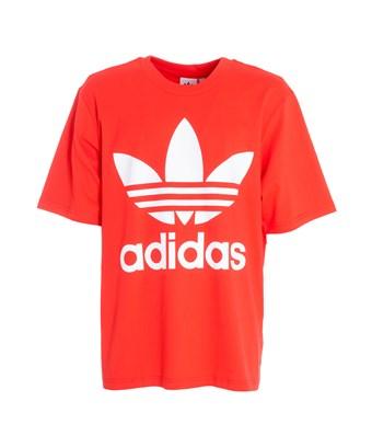 mens red adidas originals t shirt