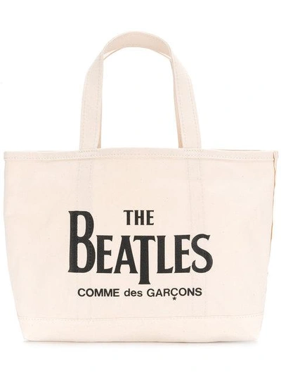 Shop Comme Des Garçons The Beatles X  Tote In Neutrals