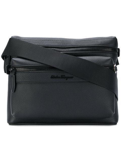 Salvatore Ferragamo Logo Shoulder Bag In 001 Nero | ModeSens