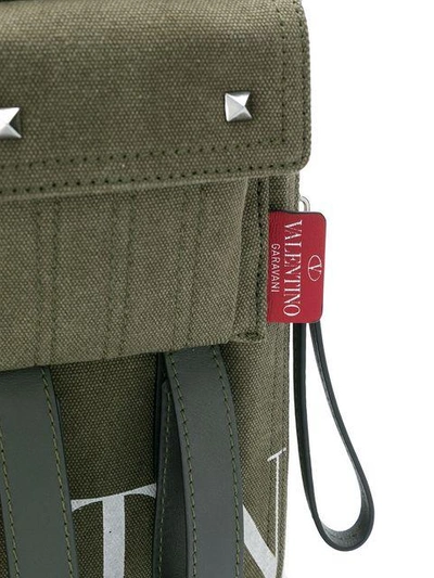 Shop Valentino Garavani Vltn Rockstud Backpack - Green