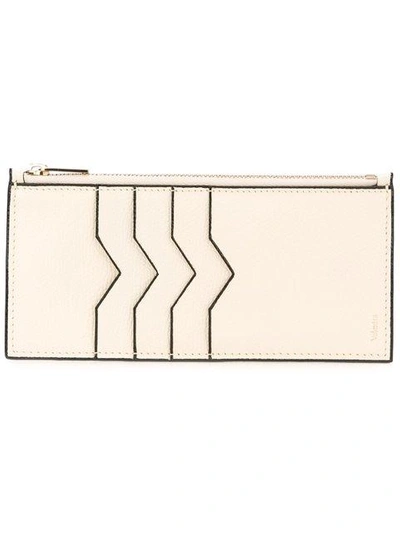 Shop Valextra Coin And Cardholder - White