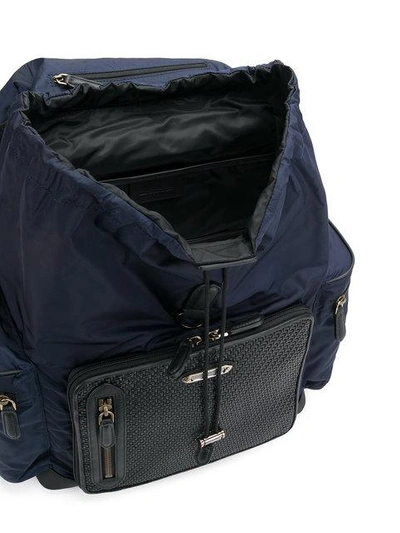 Shop Ermenegildo Zegna Wide Compartment Backpack