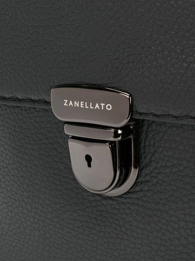 Shop Zanellato Satchel Messenger Bag In Black
