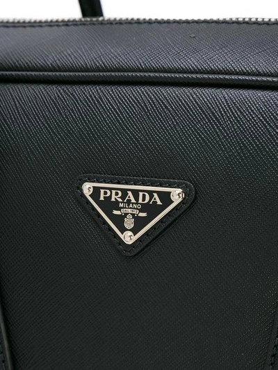 Shop Prada Classic Tote In Black