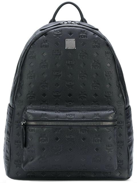 mcm ottomar monogrammed leather backpack