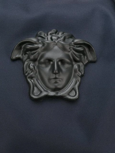 Shop Versace Medusa Head Weekend Bag - Blue