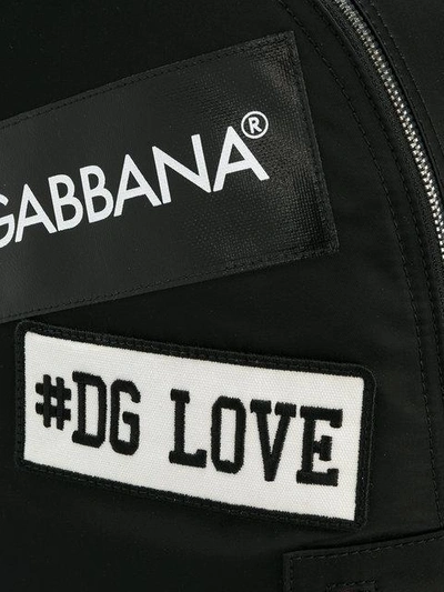Shop Dolce & Gabbana Patches Backpack In Black