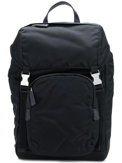 Shop Prada Buckle Strap Backpack