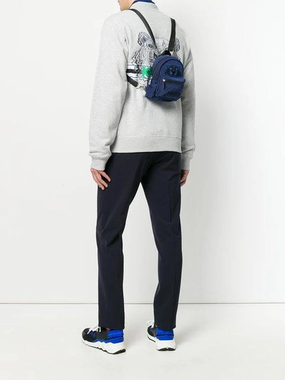Shop Kenzo Mini Tiger Backpack - Blue