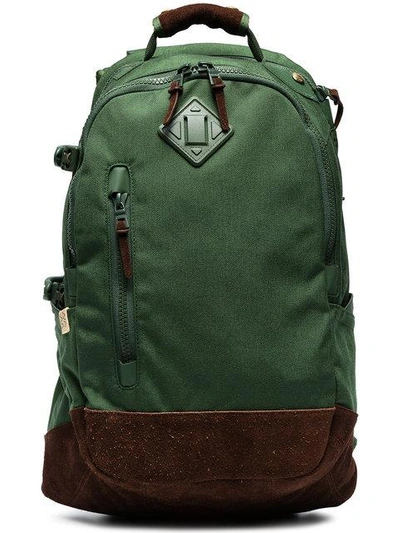 Shop Visvim Green And Brown Cordura 20l Suede Backpack