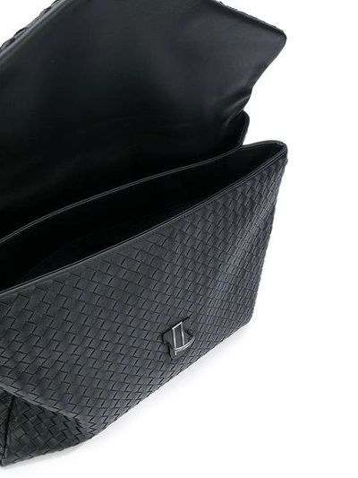 Shop Bottega Veneta Nero Intrecciato Nappa Briefcase