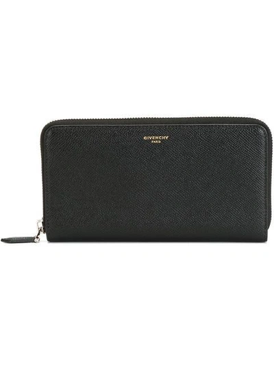 Shop Givenchy Paris Continental Wallet In Black