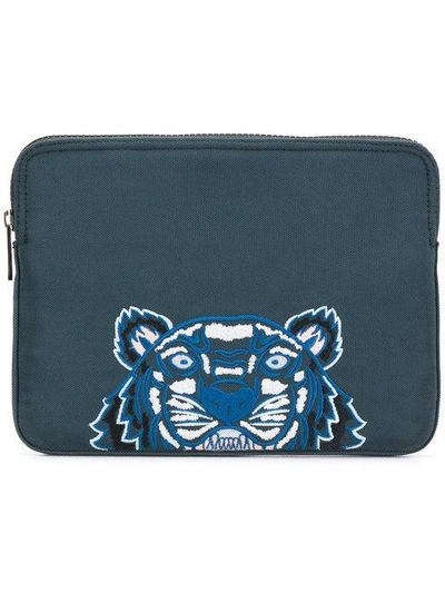 Shop Kenzo Tiger Tablet Case In Green