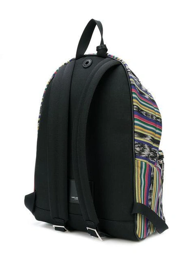 Shop Saint Laurent City Backpack In Multicolour