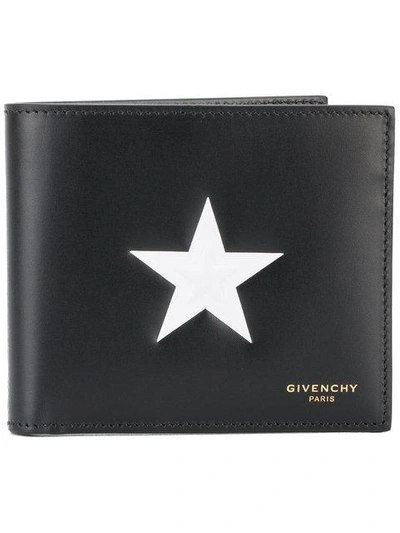 Shop Givenchy Star Motif Billfold Wallet In Black