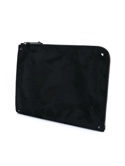 Shop Valentino 'rockstud' Laptoptasche In Black