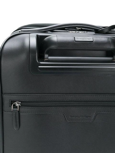 Shop Z Zegna Textured Suitcase - Black