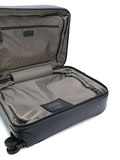 Shop Z Zegna Textured Suitcase - Black