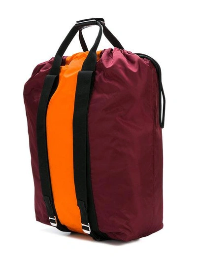 Shop Marni Designer Printed Backpack - Red