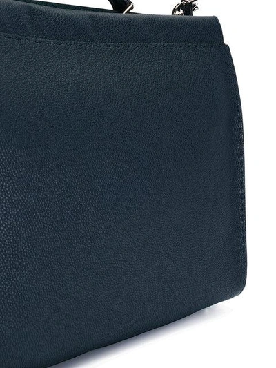 Shop Fendi Briefcase With Shoulder Strap - Blue