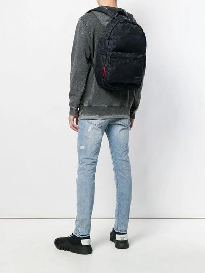 Shop Diesel Military Style Backpack - Black