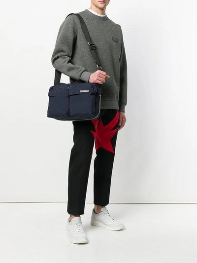 Shop Givenchy Messenger Bag In Blue