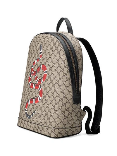 Kingsnake print GG Supreme backpack
