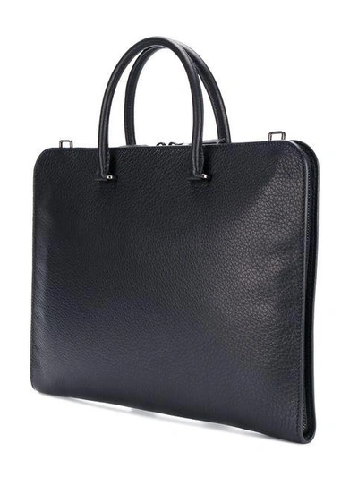 Shop Prada Top Handle Laptop Bag In Black