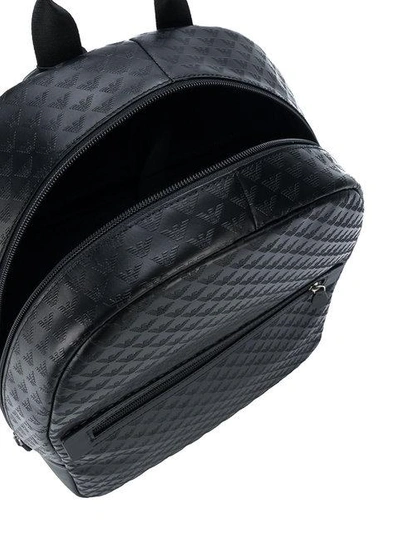 Shop Emporio Armani Regular Shape Backpack In Black