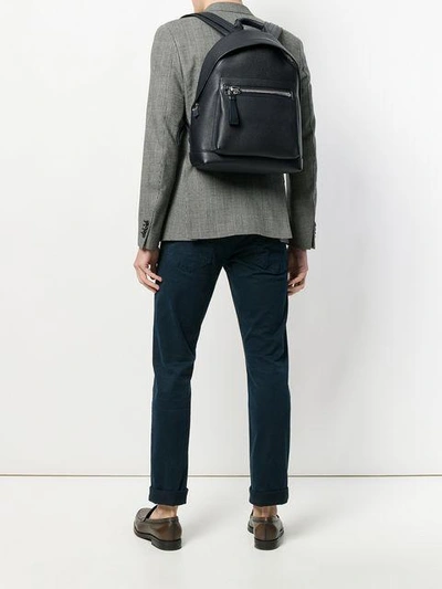Shop Tom Ford Zipped Backpack - Blue